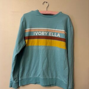 Ivory Ella Blue and Yellow Sweatshirt